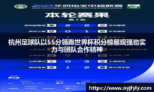 杭州足球队以55分领跑世界杯积分榜展现强劲实力与团队合作精神